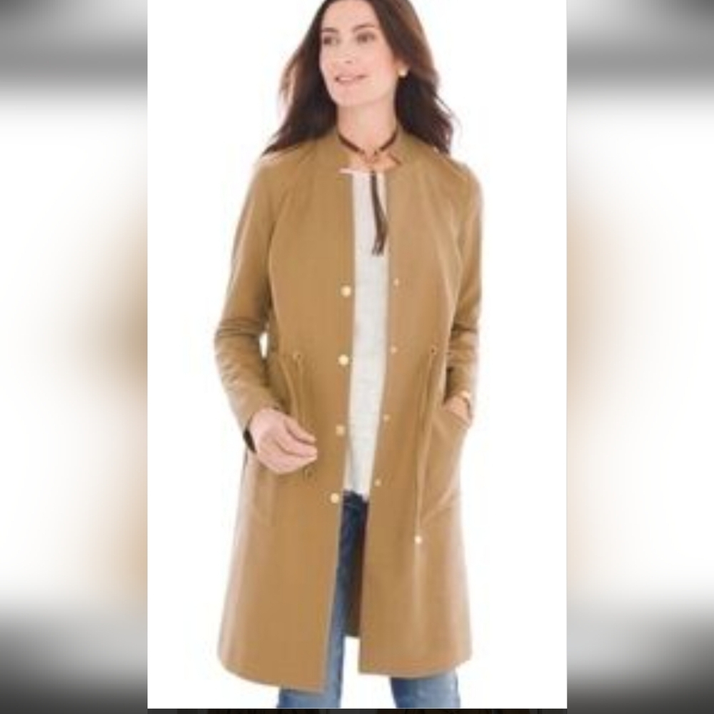 Chico's Camel Trench Coat